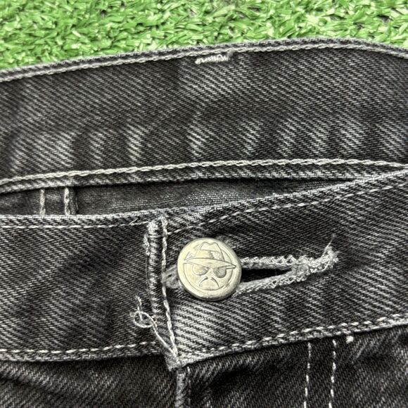 Vintage Homies custom baggy Y2K gray denim jeans size 32 men’s patchwork - Picture 5 of 5